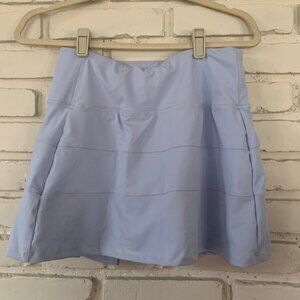 Light Blue/White Golf/Tennis/Gameday Skirt with shorts under, size S/6